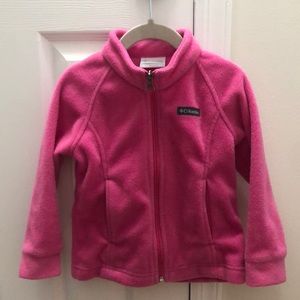 Toddler girl Columbia zip-up fleece